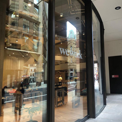 Automatic Curved Sliding Doors - One Poultry Lane