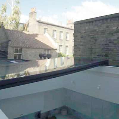 Lift and Sliding Glass Roof - Fournier Street 