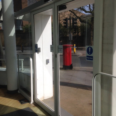 Linear Sliding Doors by Open Entrances